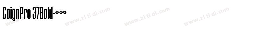 CoignPro 37Bold字体转换